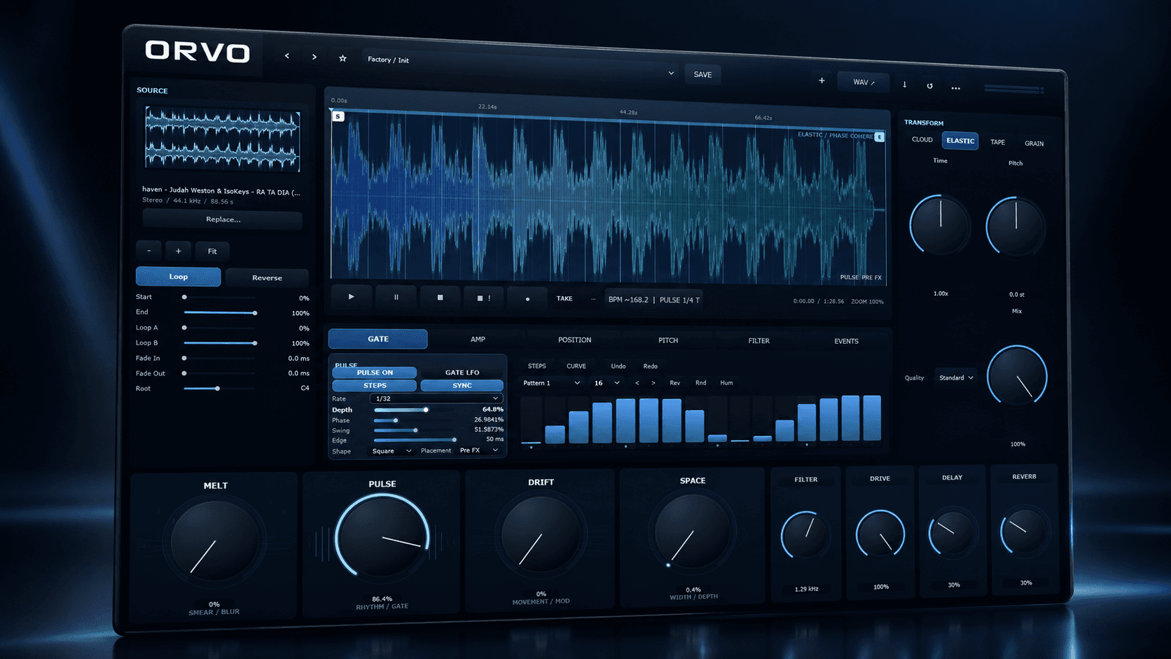 ORVO product interface